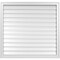 Ekena Millwork Vertical Surface Mount PVC Gable Vent: Functional, w/ 2"W x 1-1/2"P Brickmould Frame, 38"W x 36"H GVPVE38X3602SF - alternate 1